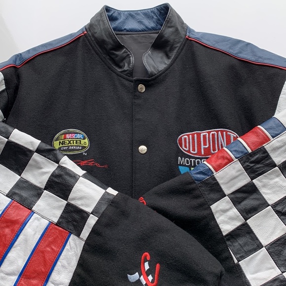 Vintage Jeff Gordon NASCAR Motorsports Reversible Varsity Jacket - Picture 4 of 13